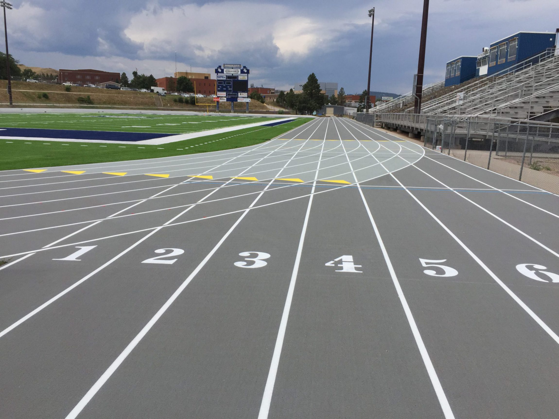 Track painting, Mondo Rubber, West Virgina